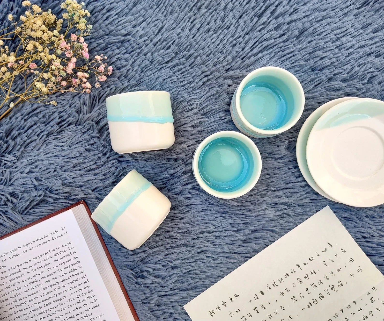 Ceramic Espresso Cup Set: Nordic Minimalist Decor, Wedding Favor